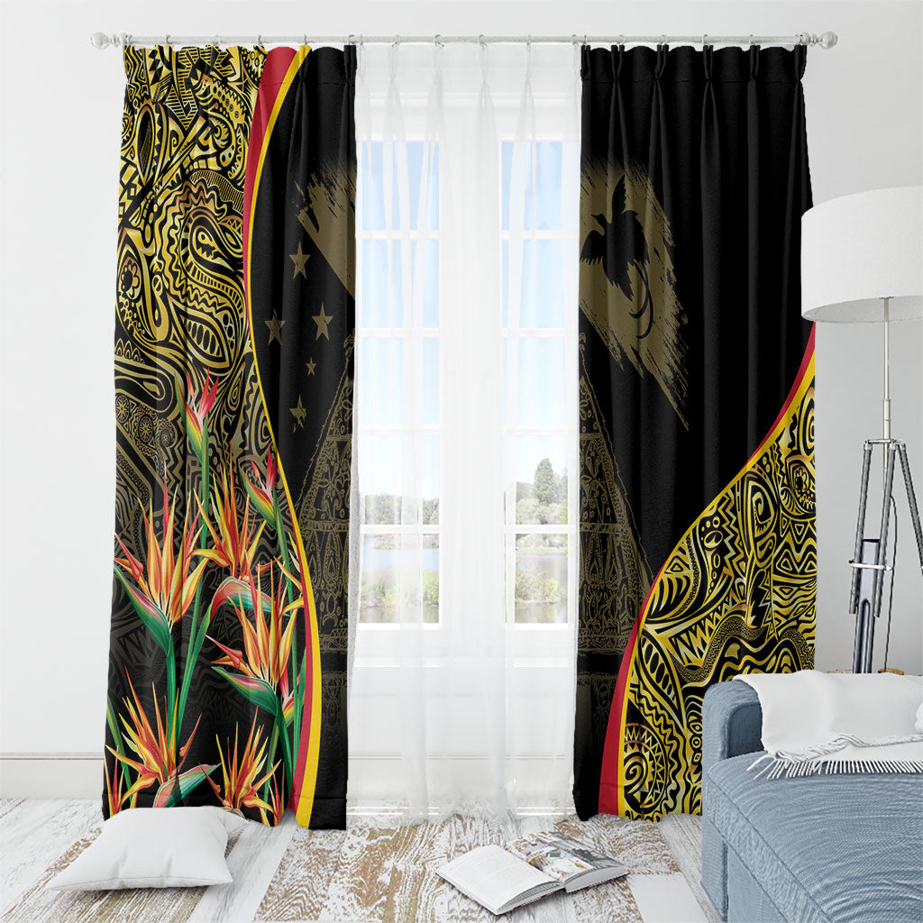 Papua New Guinea Hapi De Bilong Indipendens Window Curtain Special Style LT05 - Polynesian Pride