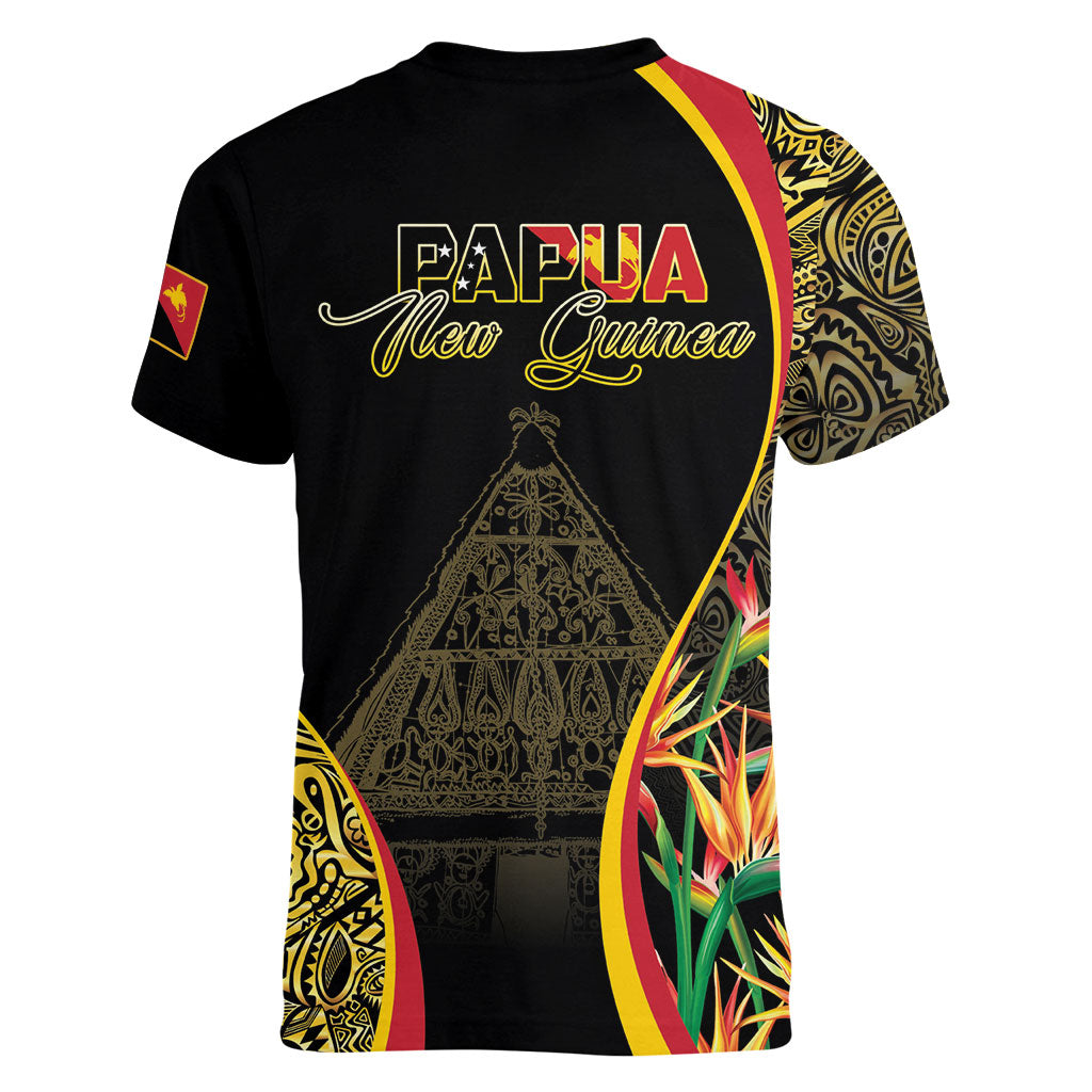 Papua New Guinea Hapi De Bilong Indipendens Women V-Neck T-Shirt Special Style LT05 - Polynesian Pride