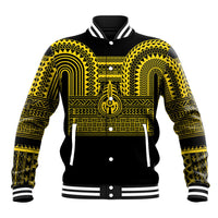 Philippines Filipinos Baseball Jacket Igorot Tribal Pattern Black LT05 Unisex Black - Polynesian Pride