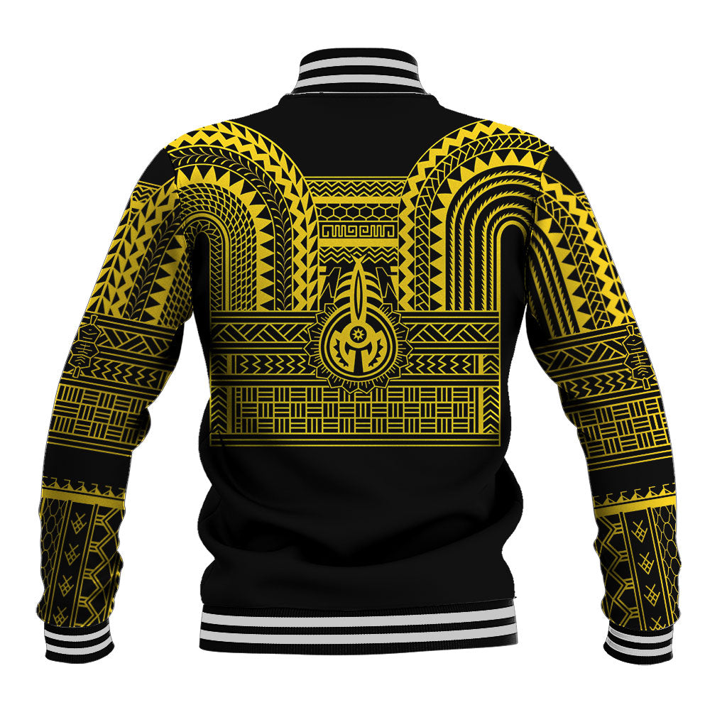 Philippines Filipinos Baseball Jacket Igorot Tribal Pattern Black LT05 - Polynesian Pride