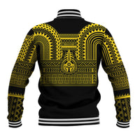 Philippines Filipinos Baseball Jacket Igorot Tribal Pattern Black LT05 - Polynesian Pride