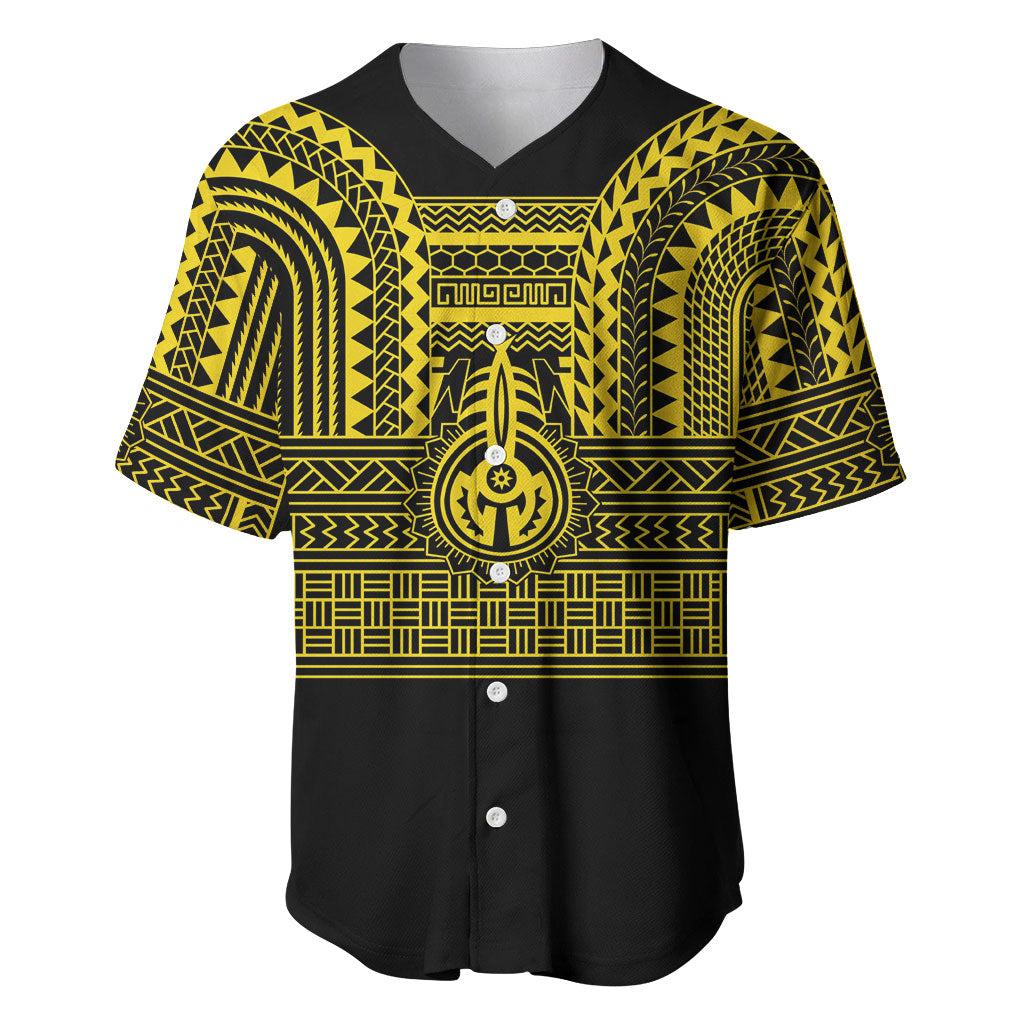 Philippines Filipinos Baseball Jersey Igorot Tribal Pattern Black LT05 Black - Polynesian Pride