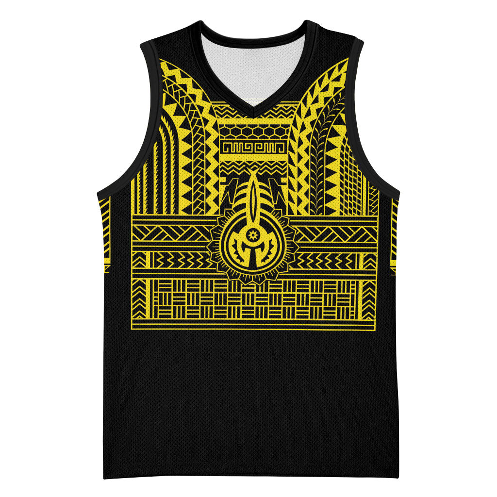 Philippines Filipinos Basketball Jersey Igorot Tribal Pattern Black LT05 Unisex Black - Polynesian Pride