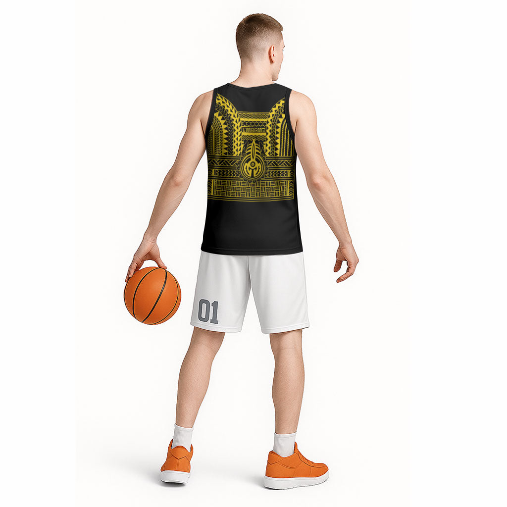 Philippines Filipinos Basketball Jersey Igorot Tribal Pattern Black LT05 - Polynesian Pride