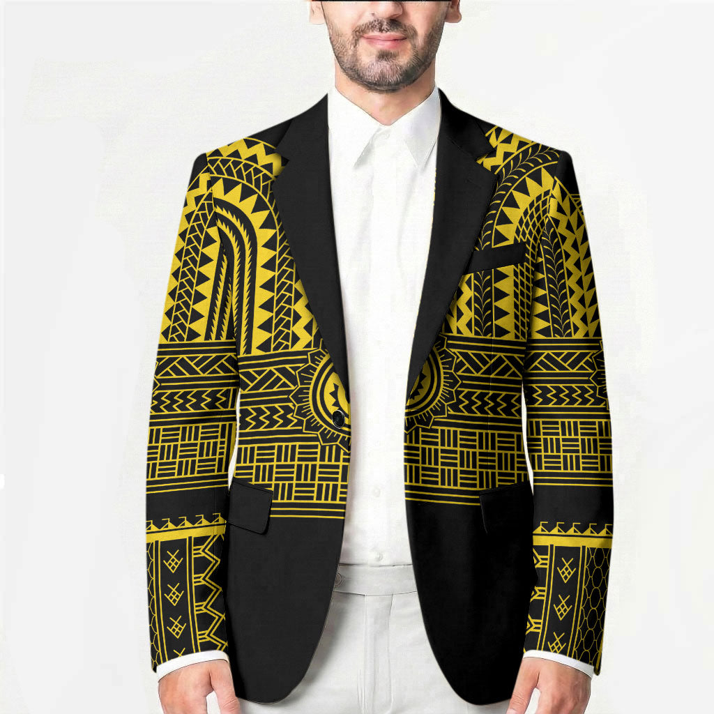 Philippines Filipinos Blazer Igorot Tribal Pattern Black LT05 - Polynesian Pride