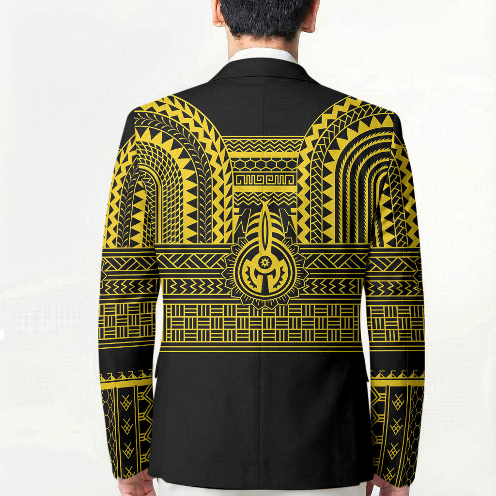 Philippines Filipinos Blazer Igorot Tribal Pattern Black LT05 - Polynesian Pride