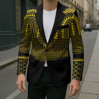 Philippines Filipinos Blazer Igorot Tribal Pattern Black LT05 - Polynesian Pride