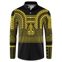 Philippines Filipinos Button Sweatshirt Igorot Tribal Pattern Black LT05 Black - Polynesian Pride