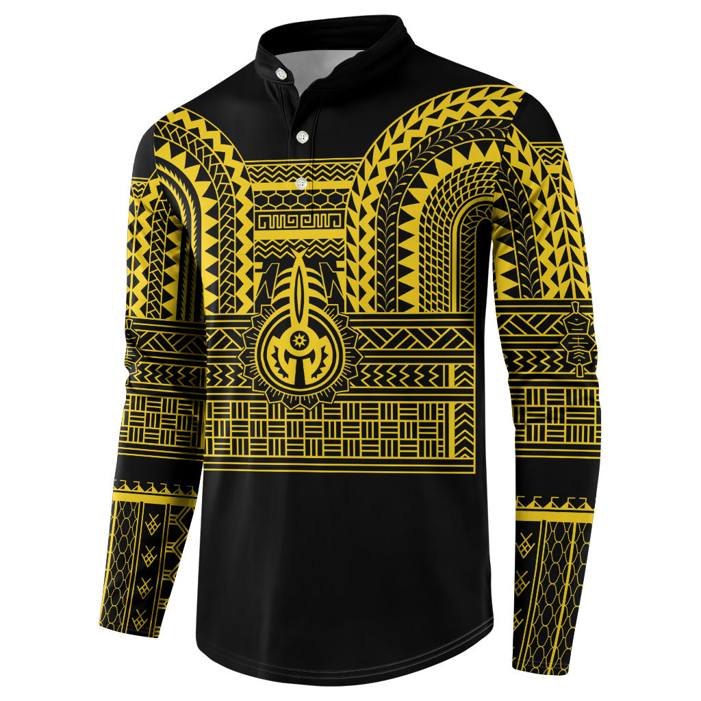 Philippines Filipinos Button Sweatshirt Igorot Tribal Pattern Black LT05 - Polynesian Pride