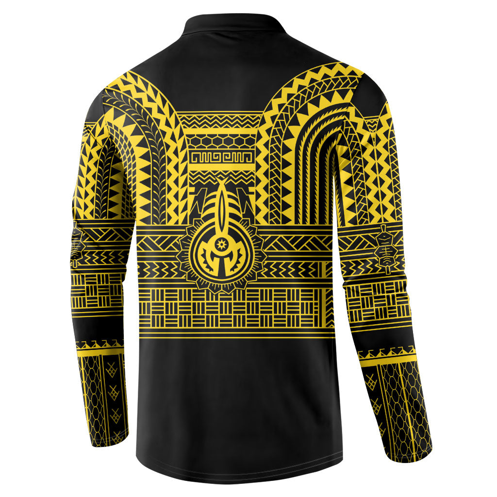 Philippines Filipinos Button Sweatshirt Igorot Tribal Pattern Black LT05 - Polynesian Pride
