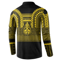 Philippines Filipinos Button Sweatshirt Igorot Tribal Pattern Black LT05 - Polynesian Pride