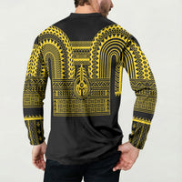 Philippines Filipinos Button Sweatshirt Igorot Tribal Pattern Black LT05 - Polynesian Pride
