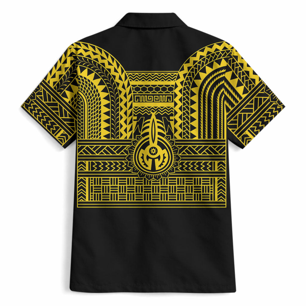 Philippines Filipinos Hawaiian Shirt Igorot Tribal Pattern Black LT05 - Polynesian Pride