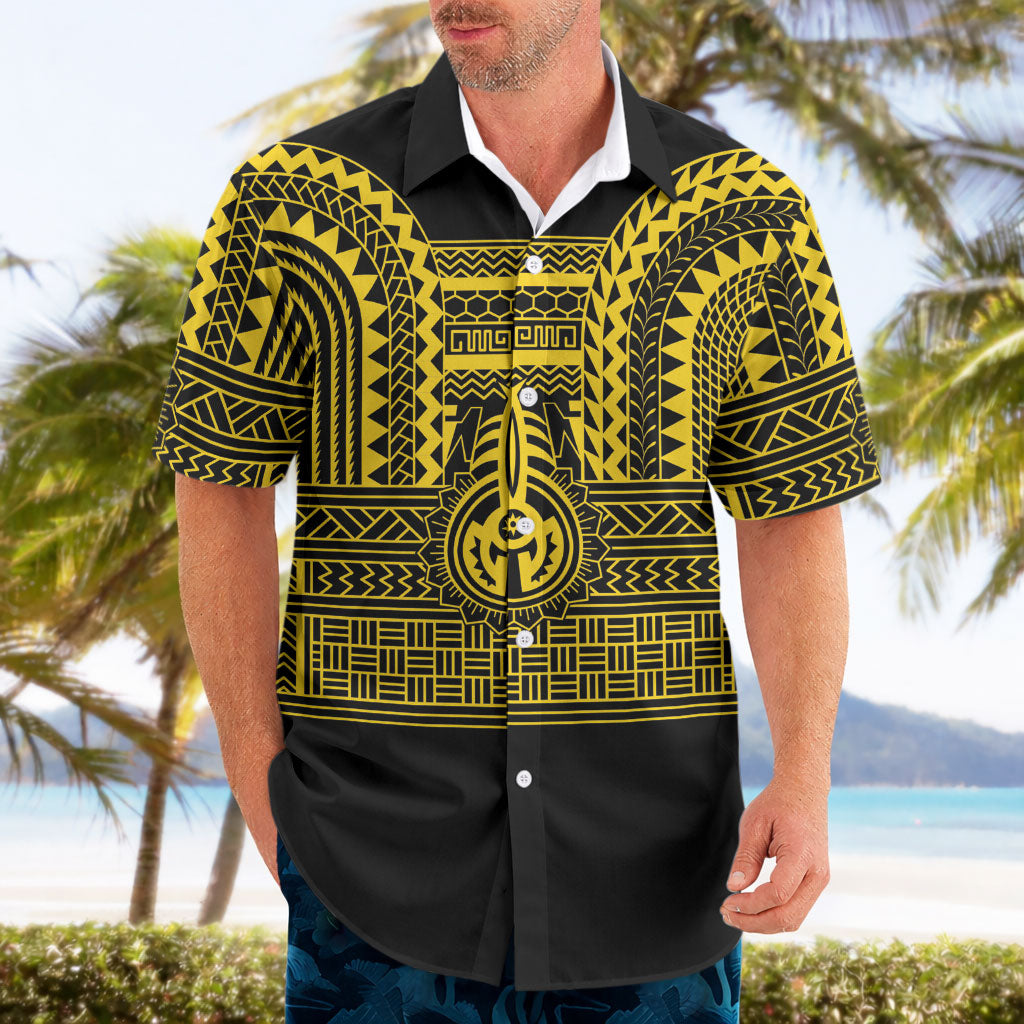 Philippines Filipinos Hawaiian Shirt Igorot Tribal Pattern Black LT05 - Polynesian Pride