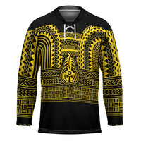 Philippines Filipinos Hockey Jersey Igorot Tribal Pattern Black LT05 Unisex Black - Polynesian Pride