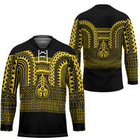 Philippines Filipinos Hockey Jersey Igorot Tribal Pattern Black LT05 - Polynesian Pride