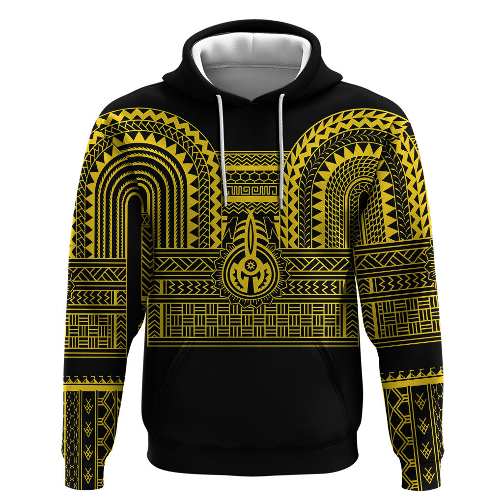 Philippines Filipinos Hoodie Igorot Tribal Pattern Black LT05 Pullover Hoodie Black - Polynesian Pride