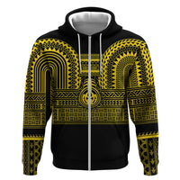 Philippines Filipinos Hoodie Igorot Tribal Pattern Black LT05 Zip Hoodie Black - Polynesian Pride