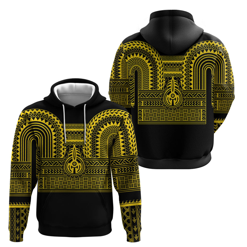 Philippines Filipinos Hoodie Igorot Tribal Pattern Black LT05 - Polynesian Pride