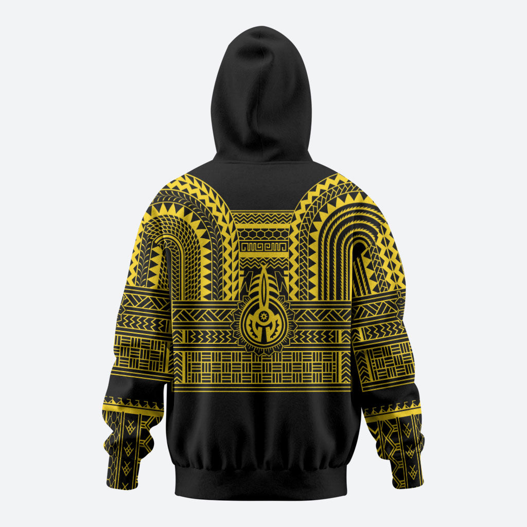 Philippines Filipinos Hoodie Igorot Tribal Pattern Black LT05 - Polynesian Pride