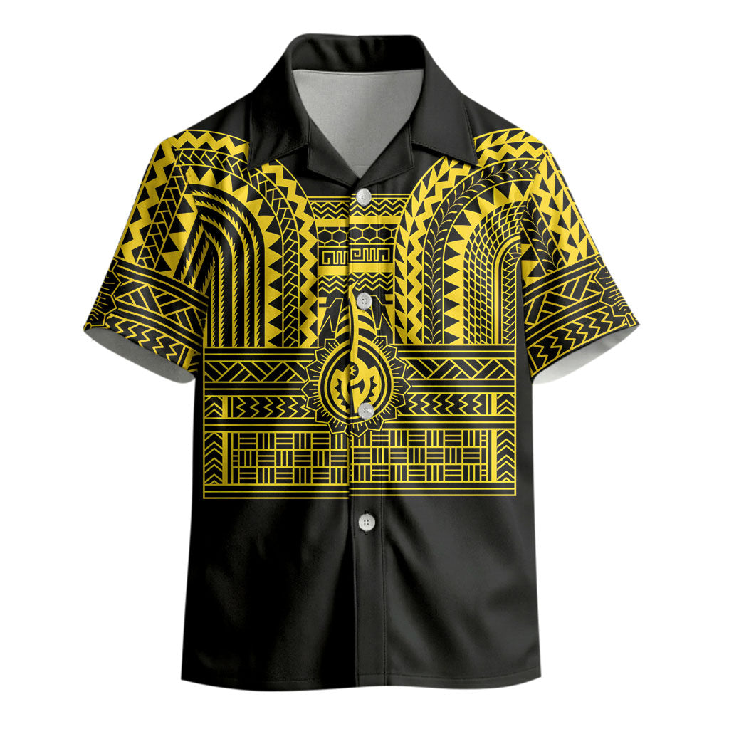 Philippines Filipinos Kid Hawaiian Shirt Igorot Tribal Pattern Black LT05 - Polynesian Pride