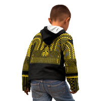 Philippines Filipinos Kid Hoodie Igorot Tribal Pattern Black LT05 - Polynesian Pride