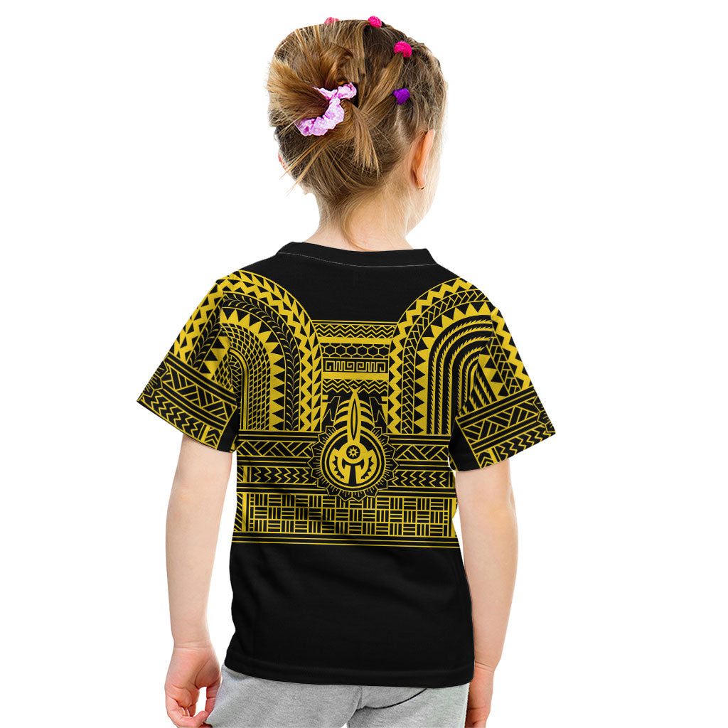 Philippines Filipinos Kid T Shirt Igorot Tribal Pattern Black LT05 - Polynesian Pride