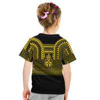 Philippines Filipinos Kid T Shirt Igorot Tribal Pattern Black LT05 - Polynesian Pride