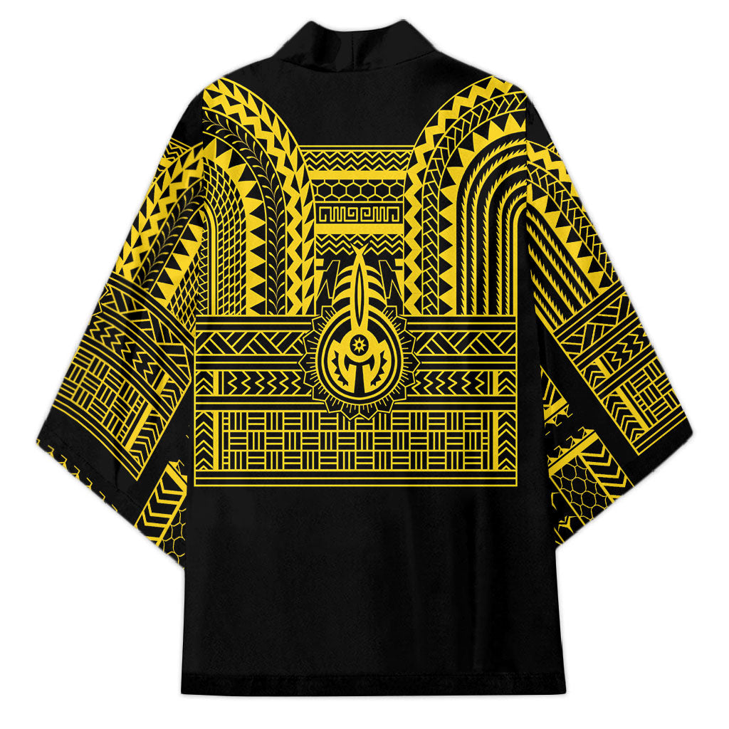 Philippines Filipinos Kimono Igorot Tribal Pattern Black LT05 - Polynesian Pride