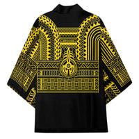 Philippines Filipinos Kimono Igorot Tribal Pattern Black LT05 - Polynesian Pride