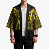 Philippines Filipinos Kimono Igorot Tribal Pattern Black LT05 - Polynesian Pride
