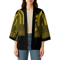 Philippines Filipinos Kimono Igorot Tribal Pattern Black LT05 - Polynesian Pride