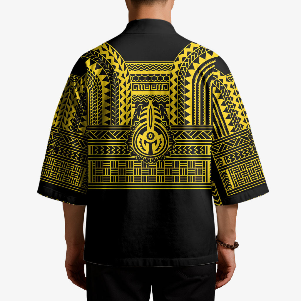 Philippines Filipinos Kimono Igorot Tribal Pattern Black LT05 - Polynesian Pride
