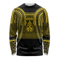 Philippines Filipinos Long Sleeve Shirt Igorot Tribal Pattern Black LT05 Unisex Black - Polynesian Pride