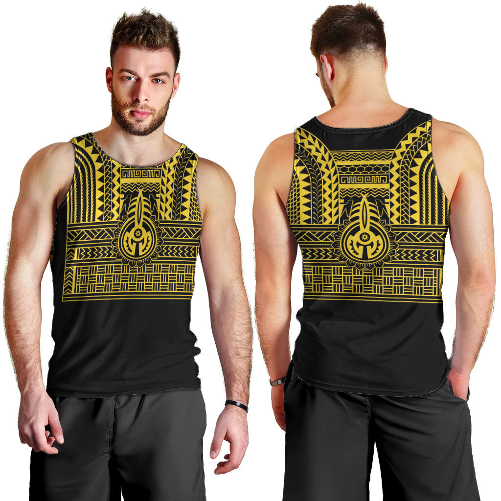 Philippines Filipinos Men Tank Top Igorot Tribal Pattern Black LT05 - Polynesian Pride