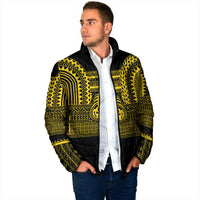 Philippines Filipinos Padded Jacket Igorot Tribal Pattern Black LT05 - Polynesian Pride