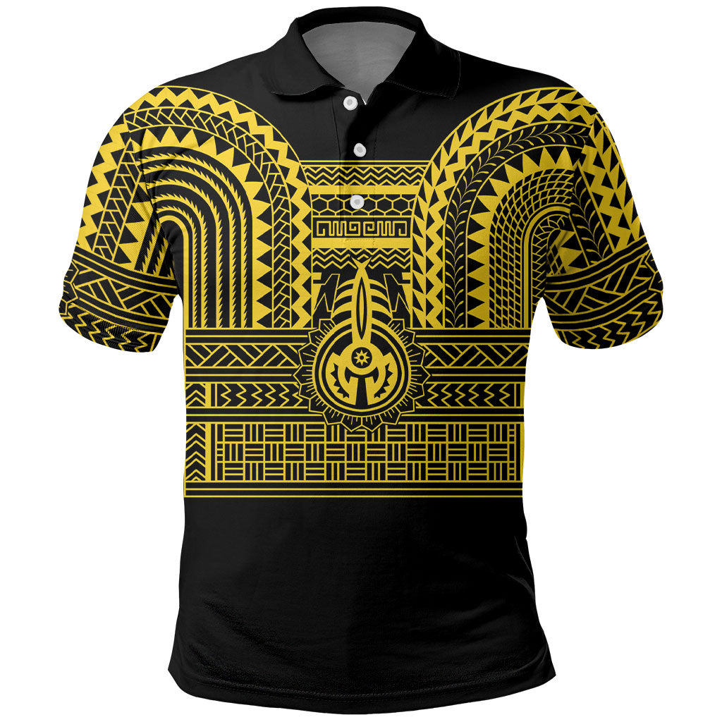 Philippines Filipinos Polo Shirt Igorot Tribal Pattern Black LT05 Black - Polynesian Pride