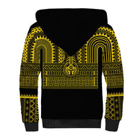 Philippines Filipinos Sherpa Hoodie Igorot Tribal Pattern Black LT05 - Polynesian Pride