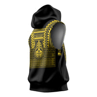 Philippines Filipinos Sleeveless Hoodie Igorot Tribal Pattern Black LT05 - Polynesian Pride