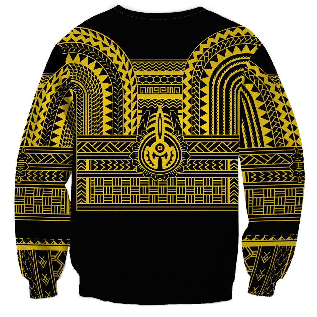Philippines Filipinos Sweatshirt Igorot Tribal Pattern Black LT05 - Polynesian Pride