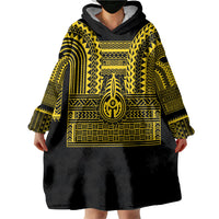 Philippines Filipinos Wearable Blanket Hoodie Igorot Tribal Pattern Black LT05 - Polynesian Pride