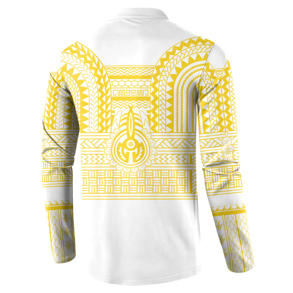 Philippines Filipinos Button Sweatshirt Igorot Tribal Pattern White LT05 - Polynesian Pride