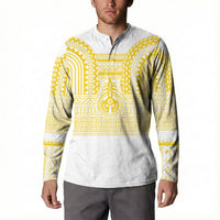 Philippines Filipinos Button Sweatshirt Igorot Tribal Pattern White LT05 - Polynesian Pride