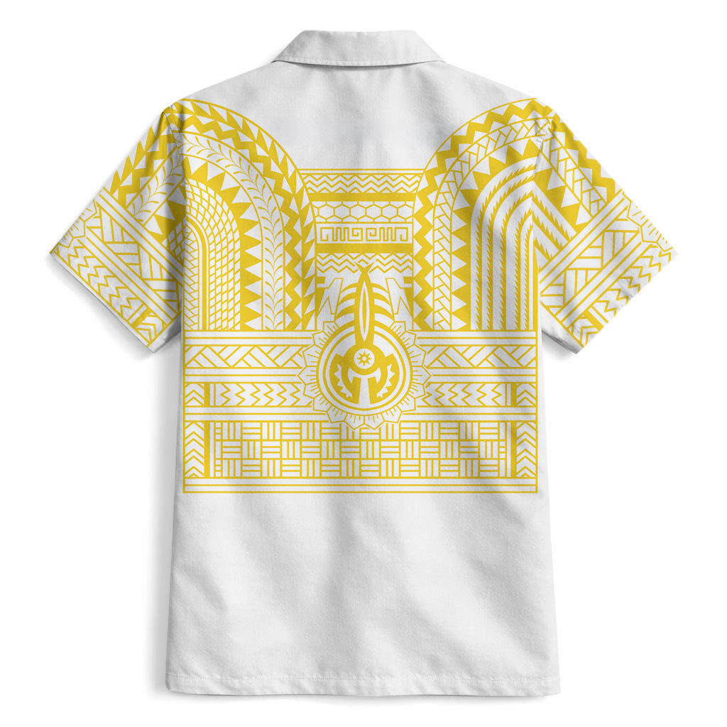 Philippines Filipinos Hawaiian Shirt Igorot Tribal Pattern White LT05 - Polynesian Pride
