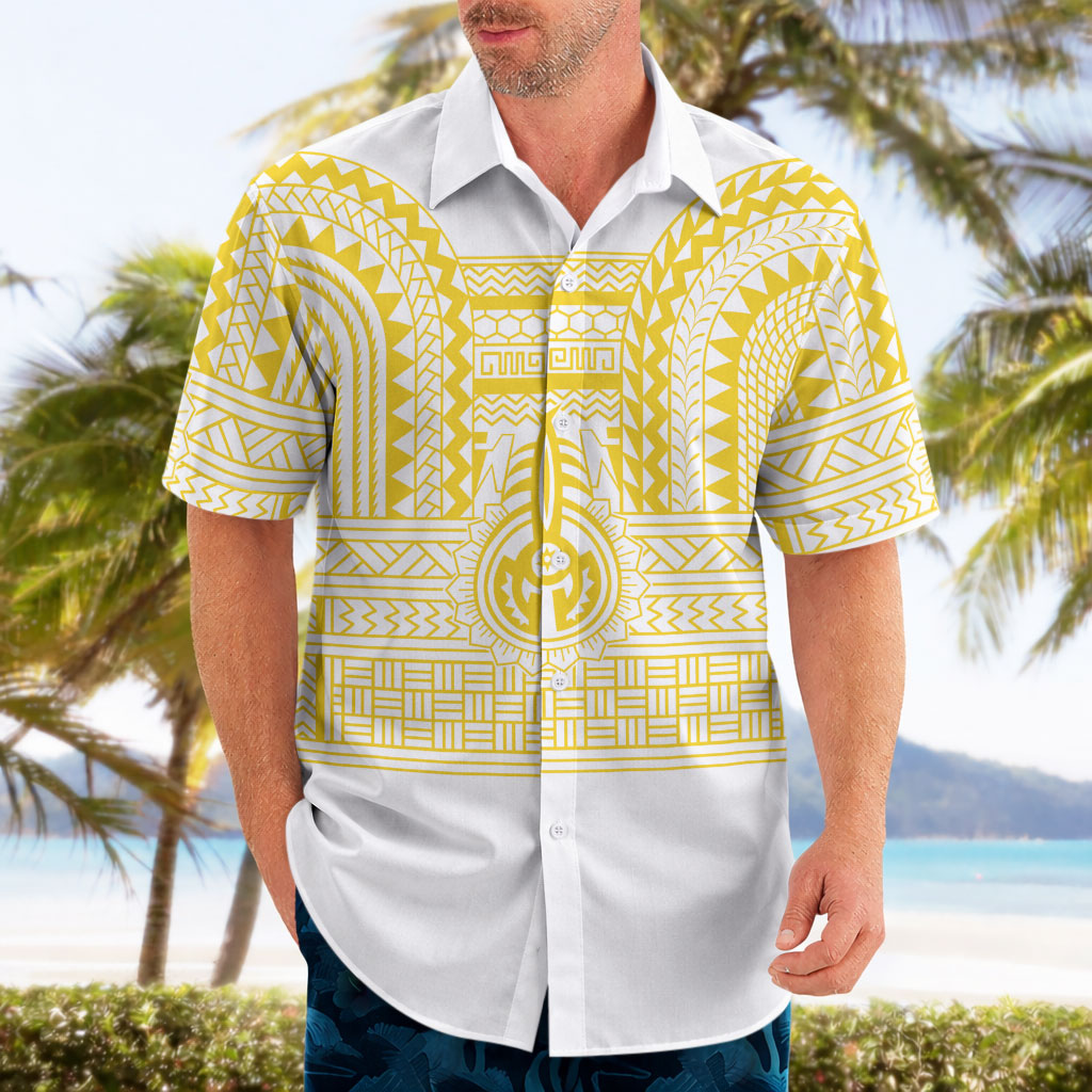 Philippines Filipinos Hawaiian Shirt Igorot Tribal Pattern White LT05 - Polynesian Pride