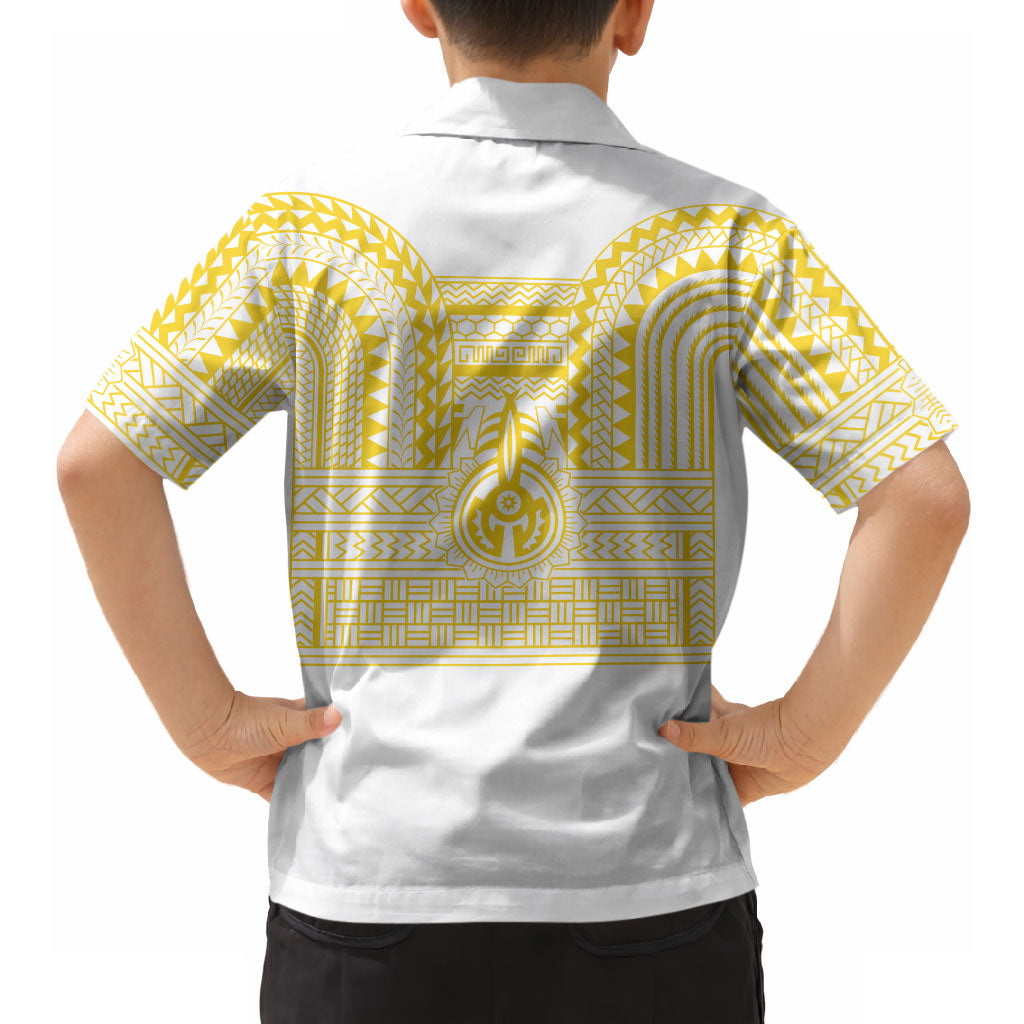 Philippines Filipinos Hawaiian Shirt Igorot Tribal Pattern White LT05 - Polynesian Pride