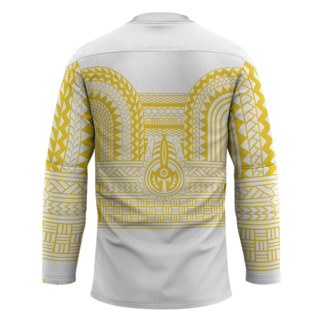 Philippines Filipinos Hockey Jersey Igorot Tribal Pattern White LT05 - Polynesian Pride
