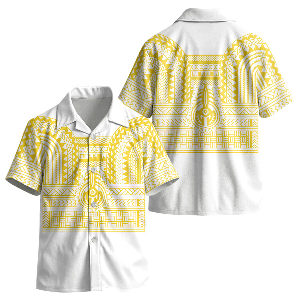 Philippines Filipinos Kid Hawaiian Shirt Igorot Tribal Pattern White LT05 - Polynesian Pride