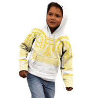 Philippines Filipinos Kid Hoodie Igorot Tribal Pattern White LT05 - Polynesian Pride