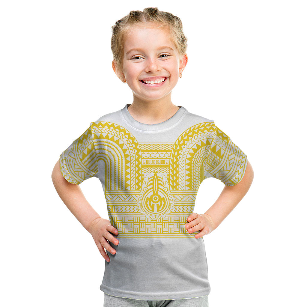 Philippines Filipinos Kid T Shirt Igorot Tribal Pattern White LT05 White - Polynesian Pride